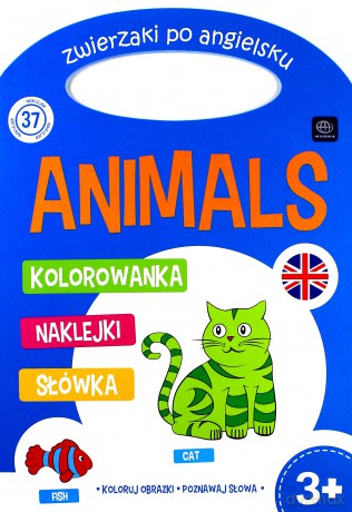 Angielski. Kolorowanka z naklejkami [KSIĄŻKA]