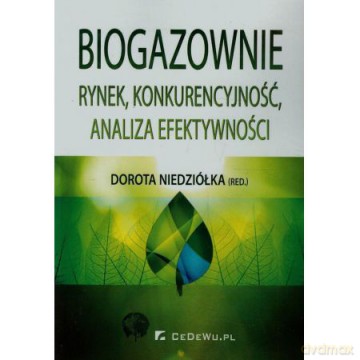 Biogazownie, rynek, konkurencyjność, analiza efektywności [KSIĄŻKA]