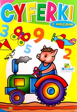 Cyferki. Książeczka z naklejkami [KSIĄŻKA]