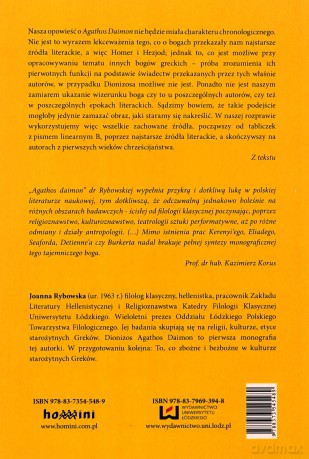 Dionizos - Agathos Daimon [KSIĄŻKA]