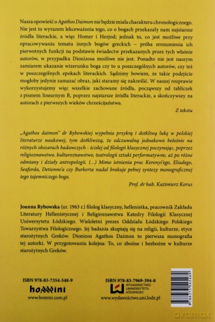 Dionizos - Agathos Daimon [KSIĄŻKA]