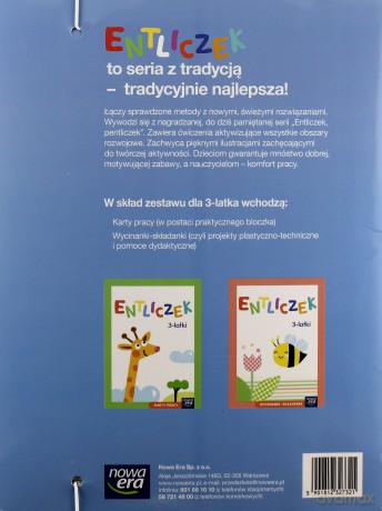 Entliczek 3-latek pakiet [KSIĄŻKA]
