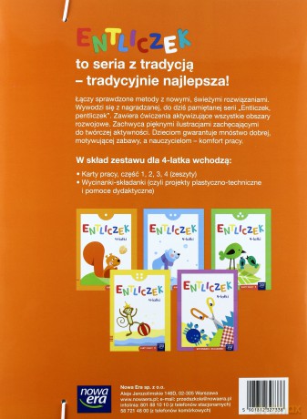 Entliczek 4-latek pakiet [KSIĄŻKA]
