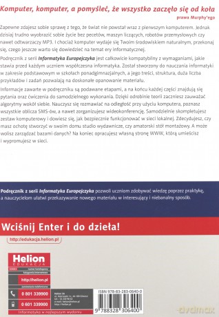 Informatyka Europejczyka LO podręcznik zakres podstawowy [KSIĄŻKA]