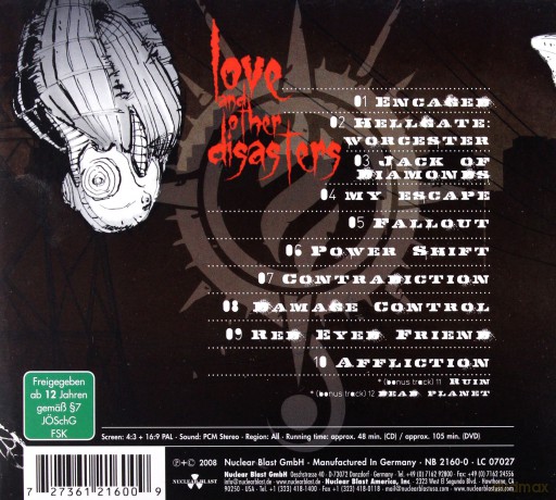 Sonic Syndicate: Love And Other Disasters [CD]+[DVD]