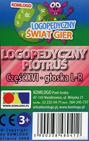 Logopedyczny Piotruś. Część XVI - głoski L-R [GRA]
