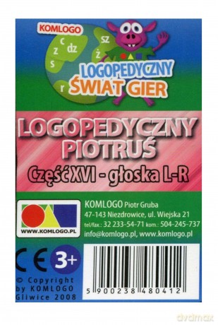 Logopedyczny Piotruś. Część XVI - głoski L-R [GRA]
