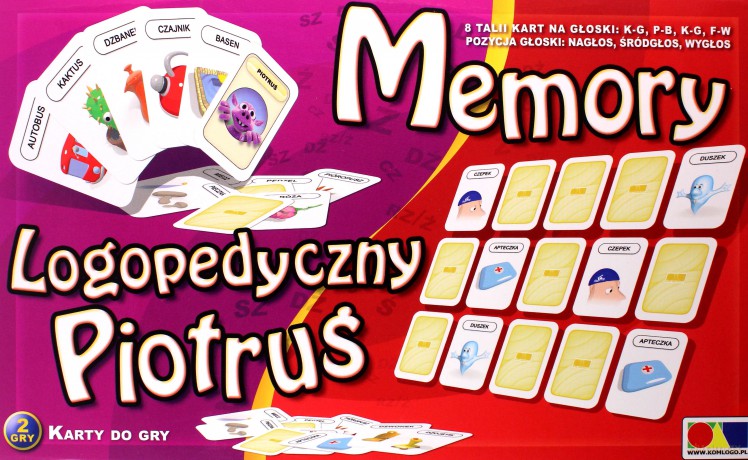 Logopedyczny Piotruś. Memory zestaw 3 [GRA]