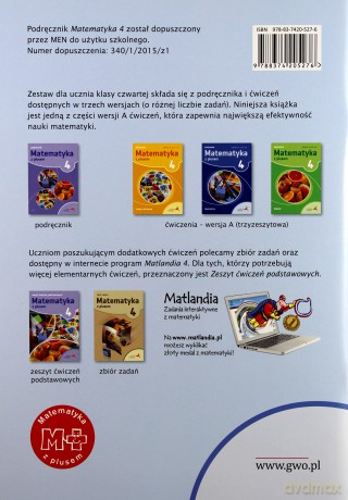 Matematyka szkoła podstawowa 4 Z Plusem Geometria wersja A [KSIĄŻKA]