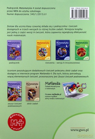 Matematyka szkoła podstawowa 4 Z Plusem Ułamki wersja A [KSIĄŻKA]