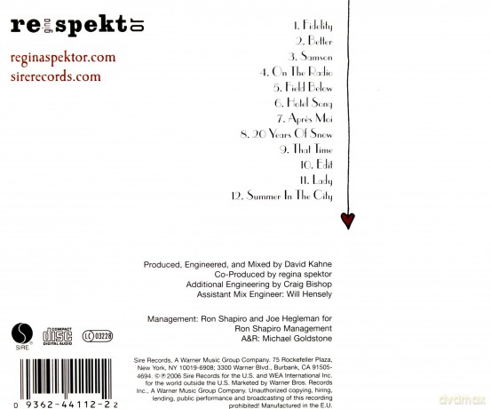 Regina Spektor: Begin To Hope [CD]