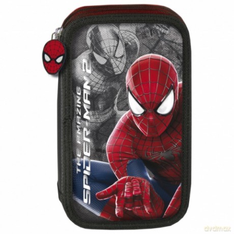 Piórnik z wyposażeniem 2-kom.Spider Man