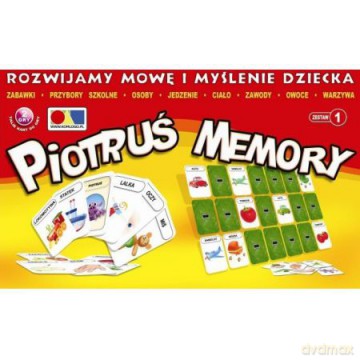 Rozwijamy mowę i myślenie. Piotruś memory. Zestaw 1 [GRA]