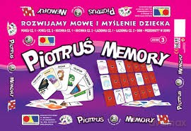 Rozwijamy mowę i myślenie. Piotruś memory. Zestaw 3 [GRA]