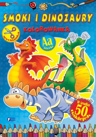 Smoki i dinozaury. Kolorowanka [KSIĄŻKA]