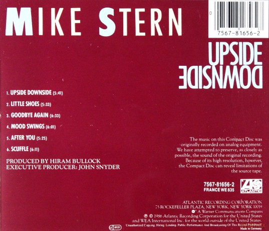 Mike Stern: Upside, Downside [CD]