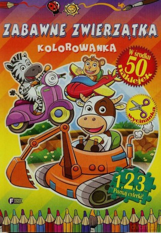 Zabawne zwierzątka. Kolorowanka [KSIĄŻKA]