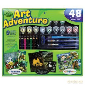 Zestaw Art Adventure 9 projektów - Pies Panda Ryba