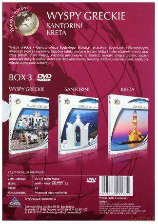 Podróże marzeń. Wyspy greckie [3DVD]