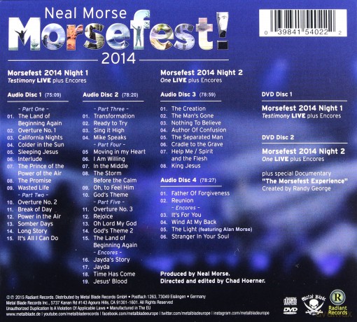 Neal Morse: Morsefest 2014 (Deluxe Edition) [BOX] [4CD]+[2DVD]