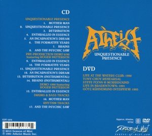 Atheist: Unquestionable Presence (Deluxe Edition) [DVD]+[CD]