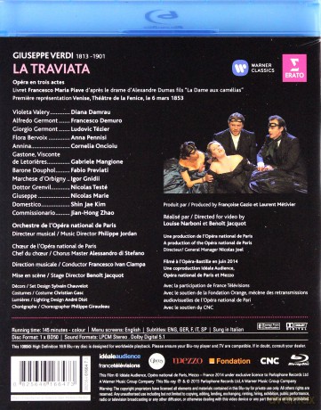 Diana Damrau & Orchestre Et Choeur De L'opera National De Paris & Francesco Ivan Ciampa: Verdi: La Traviata Opera National De Paris / Bastille [Blu-Ray]