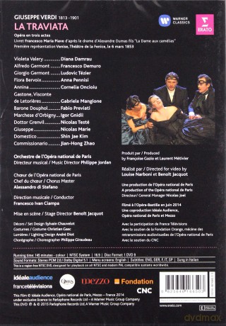 Diana Damrau & Orchestre Et Choeur De L'opera National De Paris & Francesco Ivan Ciampa: Verdi: La Traviata Opera National De Paris / Bastille [DVD]