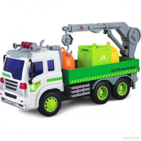 ANEK Auto śmieciarka światłodźwięk 1:16 [MODELARSTWO]