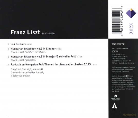 Stoeckigt/Neumann/Gol: Liszt: Les Preludes,Hungarian Rh [CD]