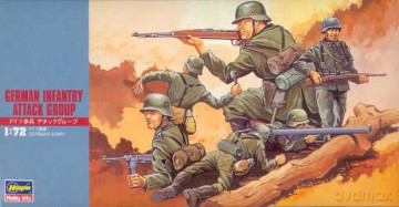 HASEGAWA German Infantry Attack Group [MODELARSTWO]