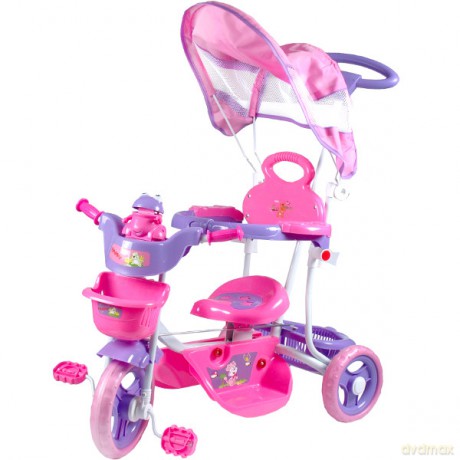 ARTYK Rowerek trójkołowy różowy 3 szt.