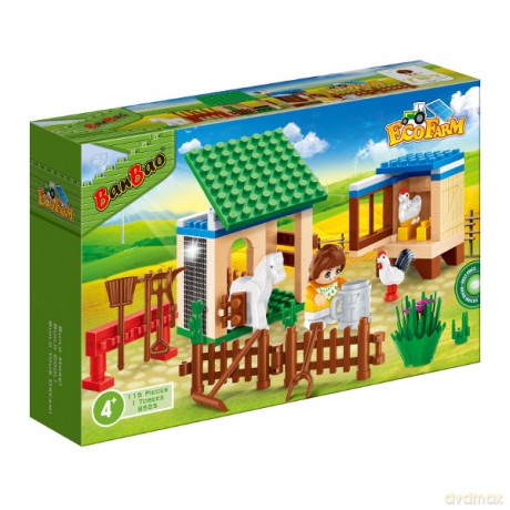 BANBAO Eko Farm Mała zagroda 115 el. [KLOCKI]