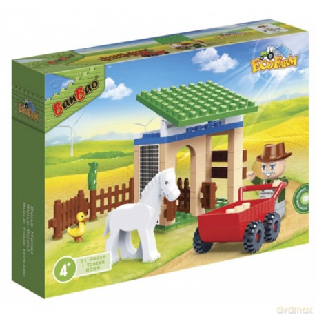 BANBAO Eko Farm Stajenka 59 el. [KLOCKI]
