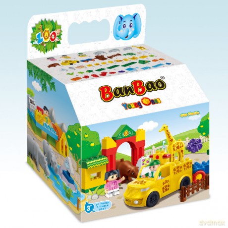 BANBAO Young Ones Duże zoo 61 el. [KLOCKI]