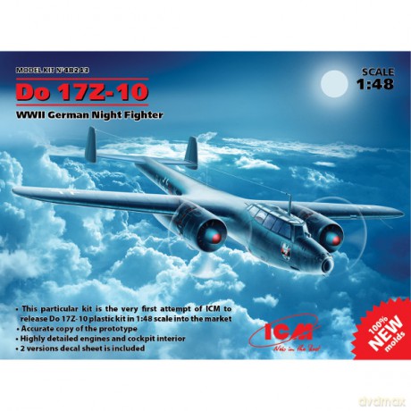 ICM Do17Z10 WWWII German nightfighter [MODELARSTWO]
