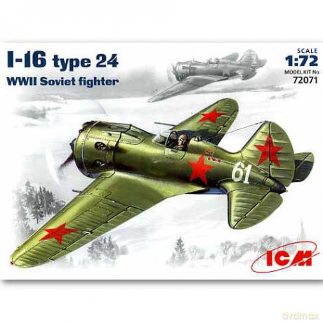 ICM I16 type24 WWII Soviet Fighter [MODELARSTWO]