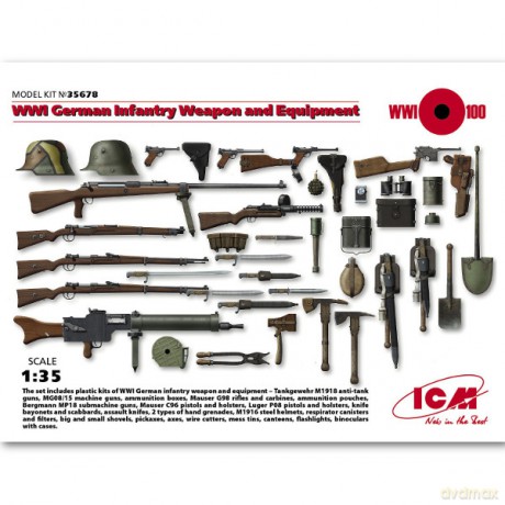 ICM WWI German Infantry. Weapon [MODELARSTWO]