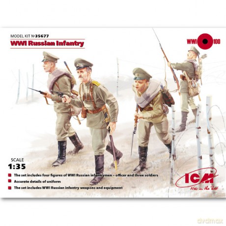 ICM WWI Russian Infantry (4 figures) [MODELARSTWO]