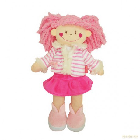 BEPPE Lalka szmaciana 35 cm różowa