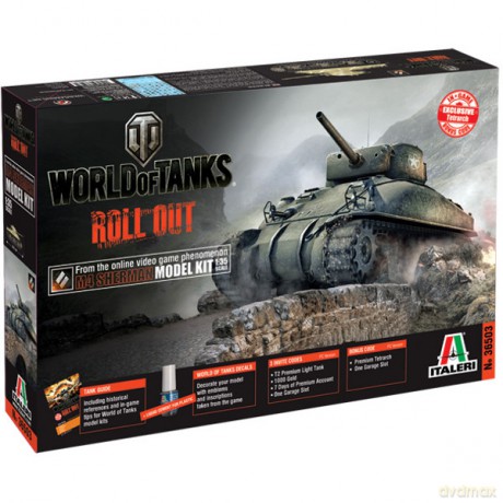 ITALERI World of Tanks M4 Sherman [MODELARSTWO]