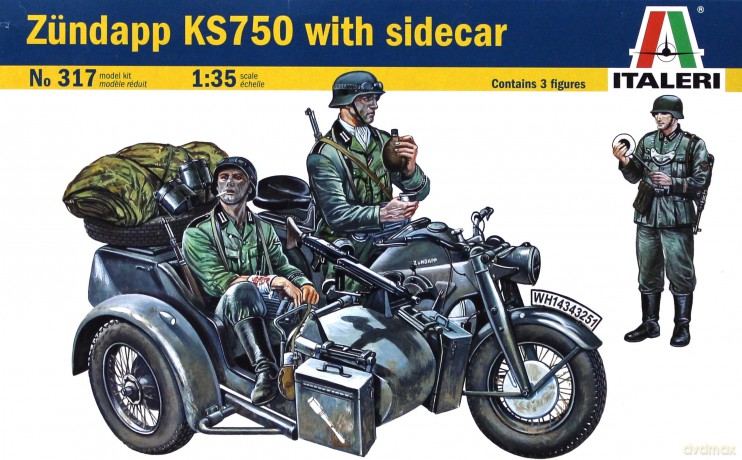 ITALERI Zundapp KS750 with Sidecar [MODELARSTWO]