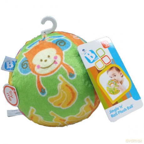 BKIDS Pluszowa piłeczka grzechotka