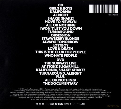 The Subways: All Or Nothing [CD]+[DVD]