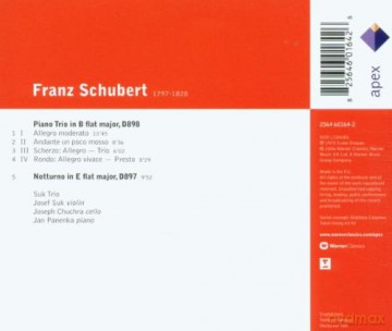 Suk Trio: Schu: Klaviertrio Op.99/Nocturn [CD]