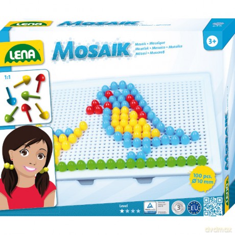 LENA Mozaika Ptak 100 el. 10 mm