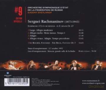 Evgeny Svetlanov: Rachmaninov: Symphonie No.2/Le Rocher [CD]