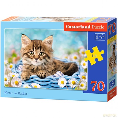 CASTOR 70 el. Kotek w koszyku [PUZZLE]