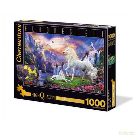 CLEMENTONI 1000 el. Fluo Early evening [PUZZLE]