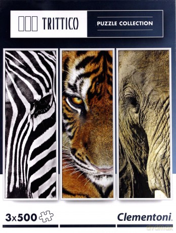 CLEMENTONI 3x500 el Trittico Animal [PUZZLE]