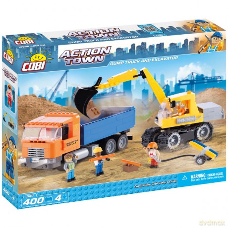 COBI Action Town Budowa Obsługiwanie Maszyn [KLOCKI]